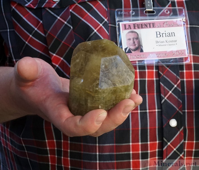 Large Fluorapatite Crystal from a new find in Fulford, Eagle Co., Colorado, Brian Kosnar - Mineral Classics