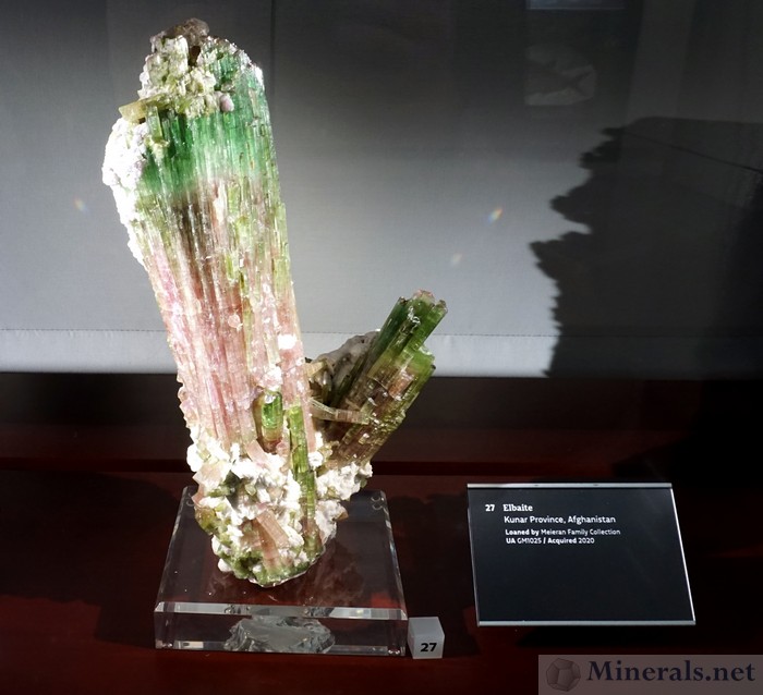Large Elbaite Tourmaline Crystal from Kunar Province, Afghanistan