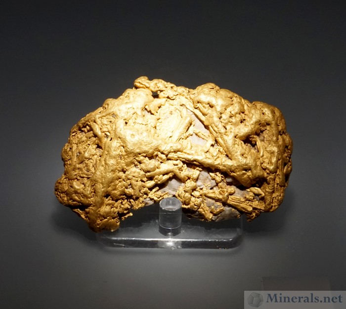 Gold Crystal Nugget near Bagdad, Yavapai, Arizona