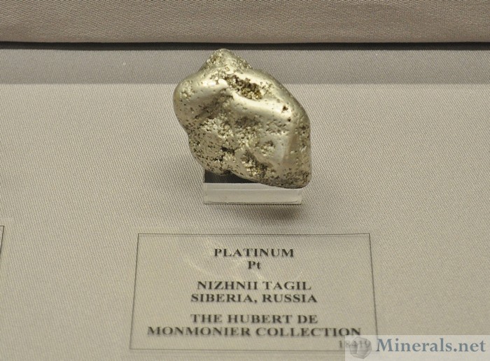 Native Platinum Nugger - Nizhnii Tagil, Siberia, Russia