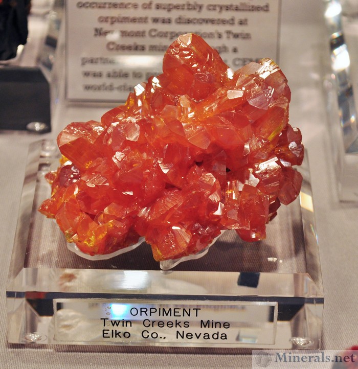 Orpiment Crystals from the Twin Creeks Mine, Humboldt, Nevada